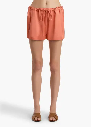 Khaite Robbie Short In Dahlia | Thumbnail 3 Khaite Robbie Short In Dahlia | Thumbnail 3