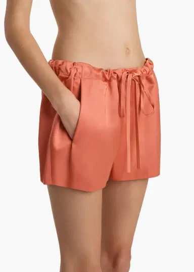 Khaite Robbie Short In Dahlia | Thumbnail 5 Khaite Robbie Short In Dahlia | Thumbnail 5