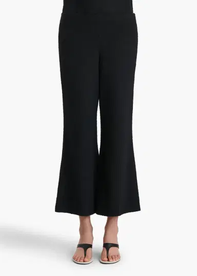 Khaite Walter Pant In Black Textured Giro Inglese | Thumbnail 3 Khaite Walter Pant In Black Textured Giro Inglese | Thumbnail 3
