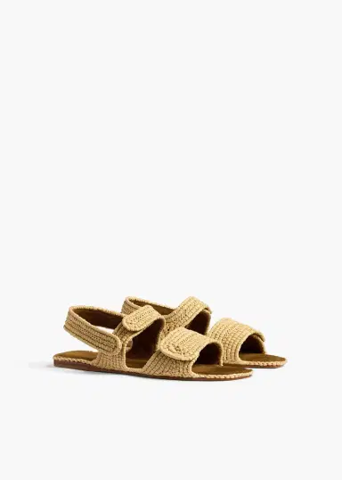 Khaite Boden Sandal In Natural Raffia | Thumbnail 2 Khaite Boden Sandal In Natural Raffia | Thumbnail 2