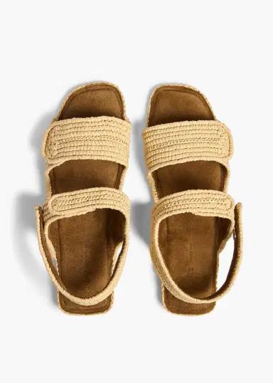 Khaite Boden Sandal In Natural Raffia | Thumbnail 3 Khaite Boden Sandal In Natural Raffia | Thumbnail 3