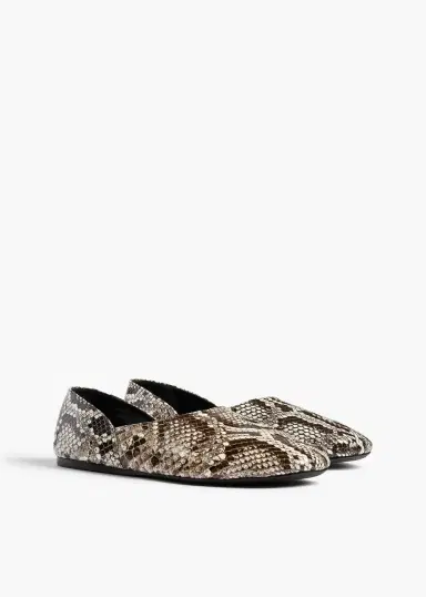 Khaite Jane Flat In Natural Python | Thumbnail 2 Khaite Jane Flat In Natural Python | Thumbnail 2