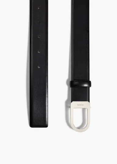 Khaite Saddle Belt In Black Leather With Silver | Thumbnail 2 Khaite Saddle Belt In Black Leather With Silver | Thumbnail 2