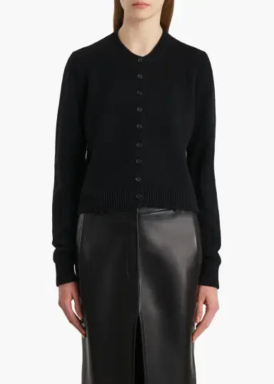 Khaite Everheart Cardigan In Black | Thumbnail 3 Khaite Everheart Cardigan In Black | Thumbnail 3