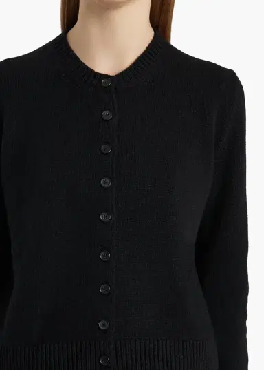 Khaite Everheart Cardigan In Black | Thumbnail 5 Khaite Everheart Cardigan In Black | Thumbnail 5