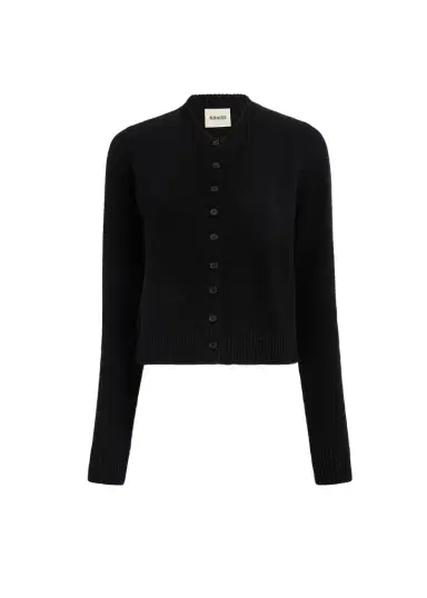 Khaite Everheart Cardigan In Black | Thumbnail 1 Khaite Everheart Cardigan In Black | Thumbnail 1