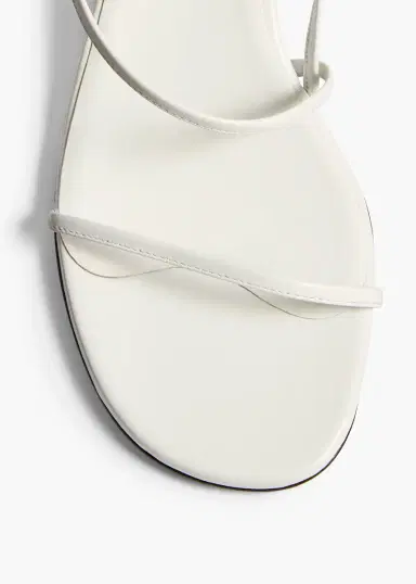 Khaite Loop Kitten Heel Sandal In Chalk Leather | Thumbnail 3 Khaite Loop Kitten Heel Sandal In Chalk Leather | Thumbnail 3