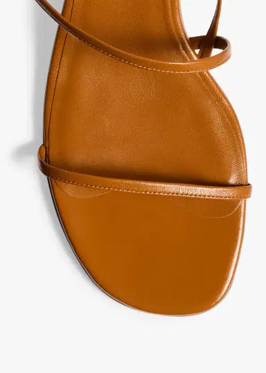 Khaite Loop Kitten Heel Sandal In Cuoio Leather | Thumbnail 3 Khaite Loop Kitten Heel Sandal In Cuoio Leather | Thumbnail 3