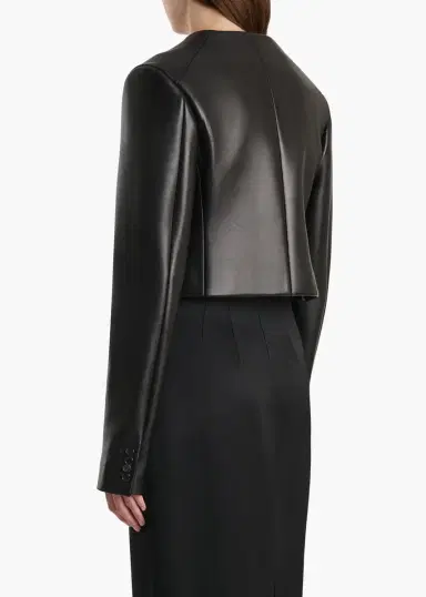 Khaite Roto Jacket In Black Leather | Thumbnail 4 Khaite Roto Jacket In Black Leather | Thumbnail 4