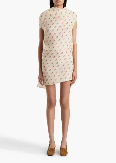 Khaite Tatia Dress In Ditsy Rose Print | Thumbnail 2 Khaite Tatia Dress In Ditsy Rose Print | Thumbnail 2