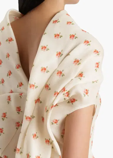 Khaite Tatia Dress In Ditsy Rose Print | Thumbnail 5 Khaite Tatia Dress In Ditsy Rose Print | Thumbnail 5