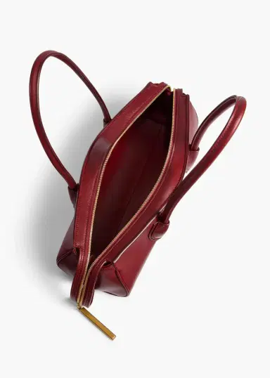 Khaite Donna Shoulder Bag In Oxblood Leather | Thumbnail 3 Khaite Donna Shoulder Bag In Oxblood Leather | Thumbnail 3
