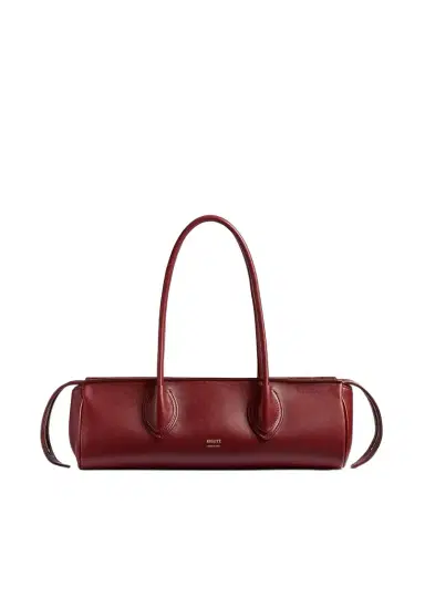 Khaite Donna Shoulder Bag In Oxblood Leather | Thumbnail 1 Khaite Donna Shoulder Bag In Oxblood Leather | Thumbnail 1