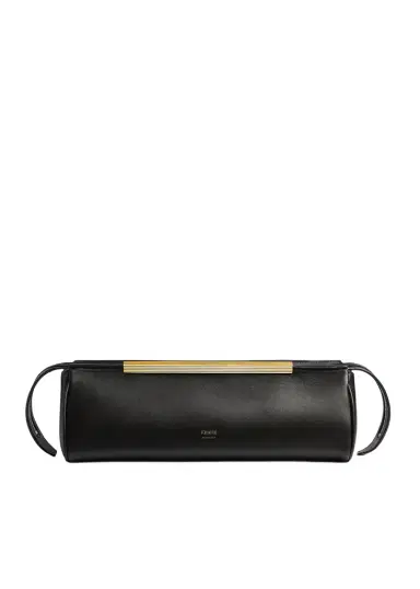 Khaite Donna Evening Clutch In Black Leather | Thumbnail 1 Khaite Donna Evening Clutch In Black Leather | Thumbnail 1