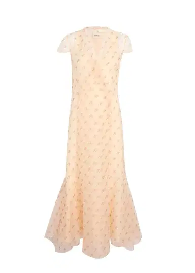 Khaite Meera Dress In Soft Pink | Thumbnail 1 Khaite Meera Dress In Soft Pink | Thumbnail 1