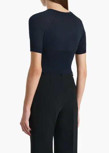 Khaite Whim Top In Midnight | Thumbnail 4 Khaite Whim Top In Midnight | Thumbnail 4