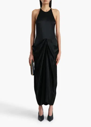 Khaite Kent Dress In Black | Thumbnail 2 Khaite Kent Dress In Black | Thumbnail 2