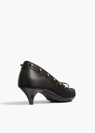 Khaite Milly Pump In Black Pebbled Leather | Thumbnail 4 Khaite Milly Pump In Black Pebbled Leather | Thumbnail 4