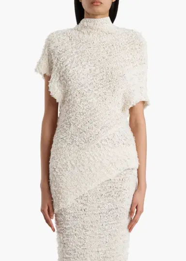 Khaite Rhodes Top In Ivory | Thumbnail 3 Khaite Rhodes Top In Ivory | Thumbnail 3
