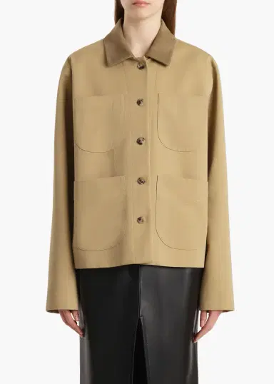Khaite Wyatt Jacket In Wheat | Thumbnail 3 Khaite Wyatt Jacket In Wheat | Thumbnail 3