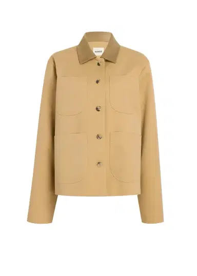 Khaite Wyatt Jacket In Wheat | Thumbnail 1 Khaite Wyatt Jacket In Wheat | Thumbnail 1