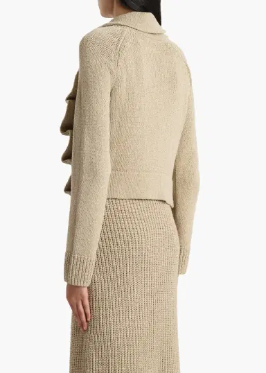 Khaite Lorrai Cardigan In Beige | Thumbnail 4 Khaite Lorrai Cardigan In Beige | Thumbnail 4