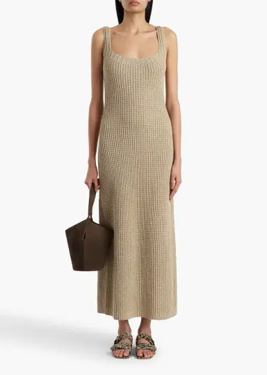 Khaite Lex Dress In Beige | Thumbnail 2 Khaite Lex Dress In Beige | Thumbnail 2