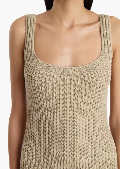 Khaite Lex Dress In Beige | Thumbnail 5 Khaite Lex Dress In Beige | Thumbnail 5