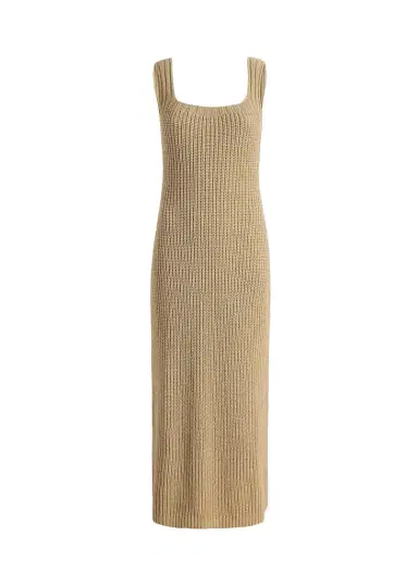 Khaite Lex Dress In Beige | Thumbnail 1 Khaite Lex Dress In Beige | Thumbnail 1