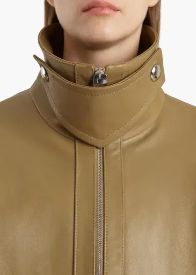 Khaite Hamett Jacket In Gold Ochre Leather | Thumbnail 5 Khaite Hamett Jacket In Gold Ochre Leather | Thumbnail 5