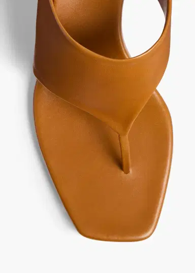 Khaite Marlow Mule In Cuoio Glazed Leather | Thumbnail 3 Khaite Marlow Mule In Cuoio Glazed Leather | Thumbnail 3