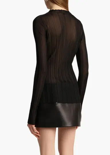 Khaite Cosette Top In Black | Thumbnail 4 Khaite Cosette Top In Black | Thumbnail 4