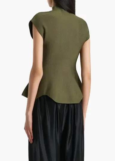Khaite Andra Top In Olive | Thumbnail 4 Khaite Andra Top In Olive | Thumbnail 4