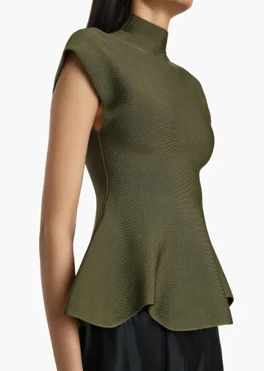 Khaite Andra Top In Olive | Thumbnail 6 Khaite Andra Top In Olive | Thumbnail 6