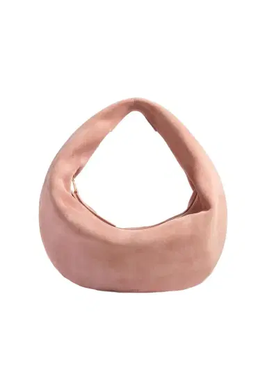 Khaite Medium Olivia Hobo In Dusty Pink Suede | Thumbnail 1 Khaite Medium Olivia Hobo In Dusty Pink Suede | Thumbnail 1