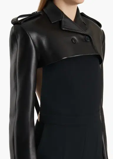 Khaite Sadran Jacket In Black Leather | Thumbnail 5 Khaite Sadran Jacket In Black Leather | Thumbnail 5