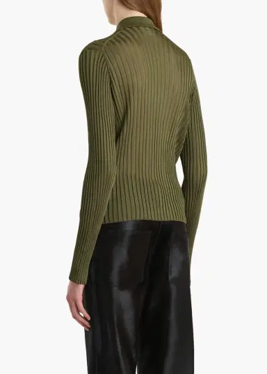 Khaite Vin Top In Olive | Thumbnail 4 Khaite Vin Top In Olive | Thumbnail 4
