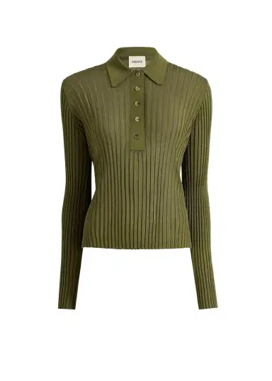 Khaite Vin Top In Olive | Thumbnail 1 Khaite Vin Top In Olive | Thumbnail 1