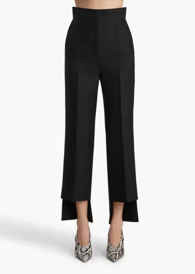 Khaite Rae Pant In Black Wool Silk | Thumbnail 3 Khaite Rae Pant In Black Wool Silk | Thumbnail 3