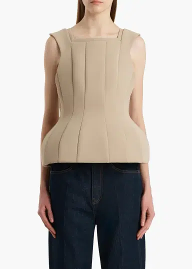Khaite Dani Top In Tea Stain | Thumbnail 3 Khaite Dani Top In Tea Stain | Thumbnail 3