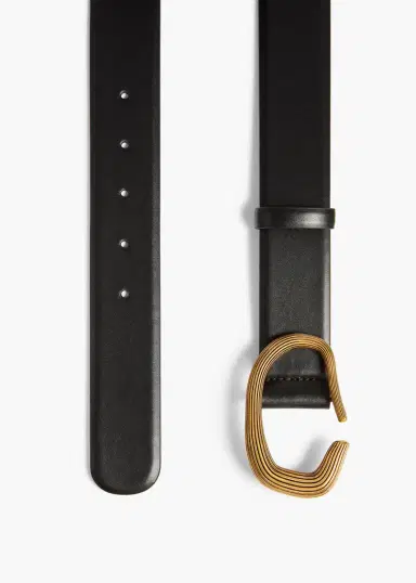 Khaite Santa Fe Belt In Black Leather | Thumbnail 2 Khaite Santa Fe Belt In Black Leather | Thumbnail 2