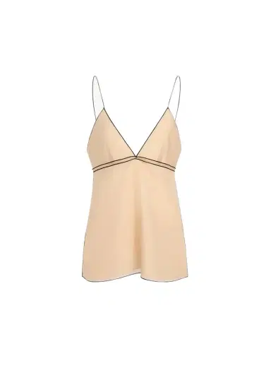 Khaite Timy Top In Tea Stain | Thumbnail 1 Khaite Timy Top In Tea Stain | Thumbnail 1