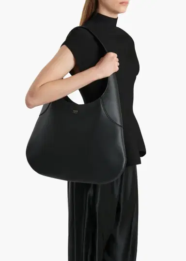 Khaite Large Joan Hobo In Black Leather | Thumbnail 6 Khaite Large Joan Hobo In Black Leather | Thumbnail 6