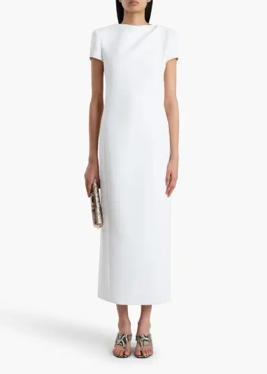 Khaite Iryl Dress In Chalk | Thumbnail 2 Khaite Iryl Dress In Chalk | Thumbnail 2