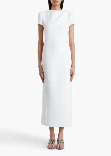 Khaite Iryl Dress In Chalk | Thumbnail 3 Khaite Iryl Dress In Chalk | Thumbnail 3