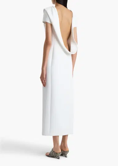 Khaite Iryl Dress In Chalk | Thumbnail 4 Khaite Iryl Dress In Chalk | Thumbnail 4