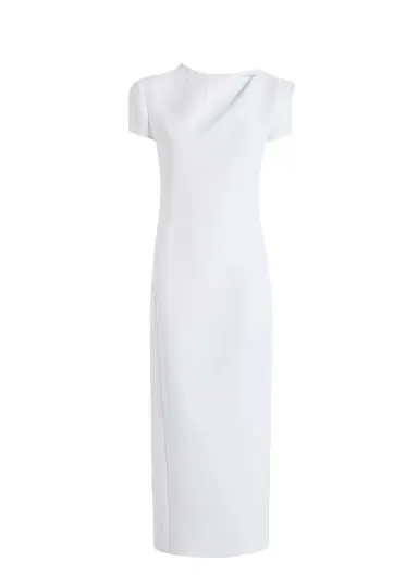 Khaite Iryl Dress In Chalk | Thumbnail 1 Khaite Iryl Dress In Chalk | Thumbnail 1