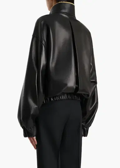 Khaite Malone Jacket In Black Leather With Shearling Collar | Thumbnail 4 Khaite Malone Jacket In Black Leather With Shearling Collar | Thumbnail 4