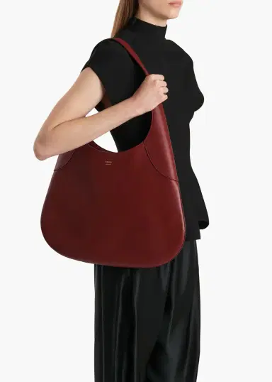 Khaite Large Joan Hobo In Oxblood Leather | Thumbnail 6 Khaite Large Joan Hobo In Oxblood Leather | Thumbnail 6