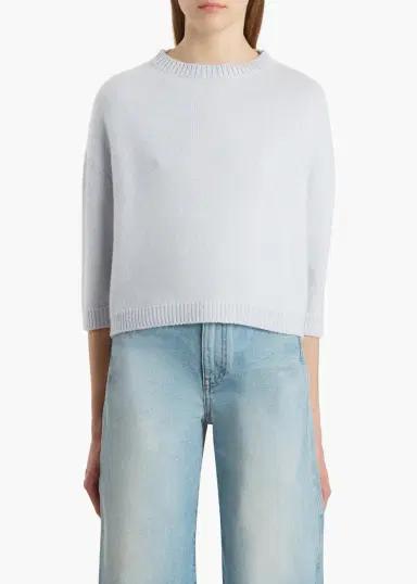 Khaite Sabina Sweater In Ice Blue | Thumbnail 3 Khaite Sabina Sweater In Ice Blue | Thumbnail 3